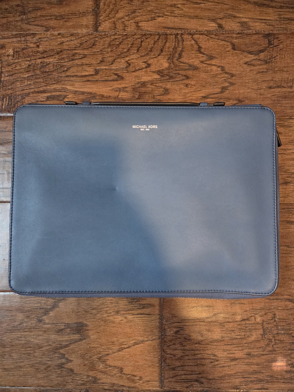Michael Kors Men's Blue Leather Laptop Folio